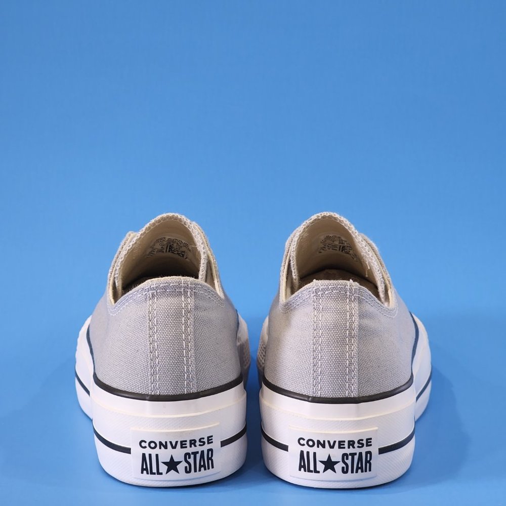 Converse CTAS Lift Ox Wolf Grey/White/Black Platform Sneakers 566757C NWT - Picture 5 of 6